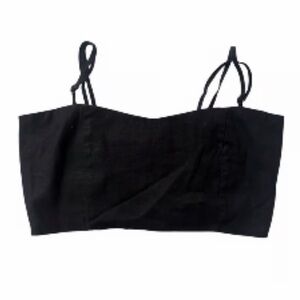 Brandy Melville Black Cropped Tank Top One Size